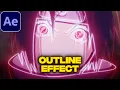 Outline Effect Tutorial in After Effects After Effects AMV Tutorial