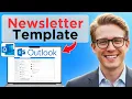 How To Create A Newsletter Template In Outlook Tested