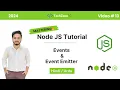 Node JS Tutorial Events Event Emitter Explained Create Custom Events