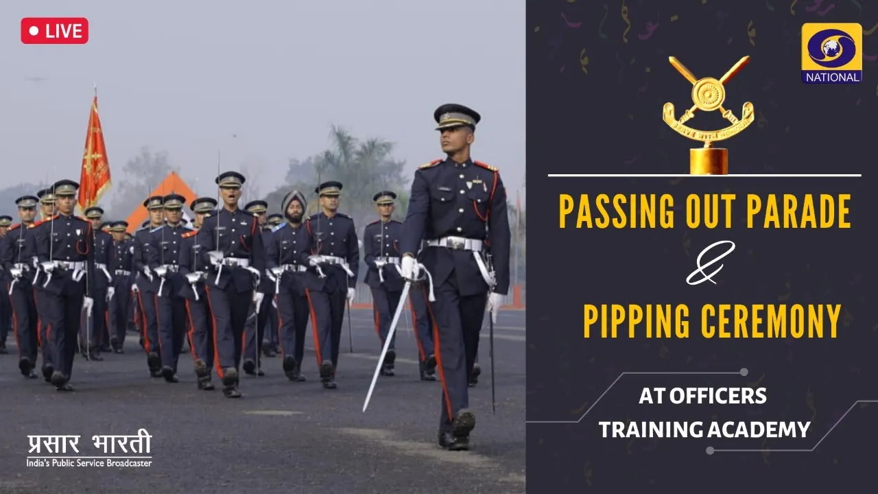 Passing Out Parade and Pipping Ceremony at Officers Training Academy, Chennai