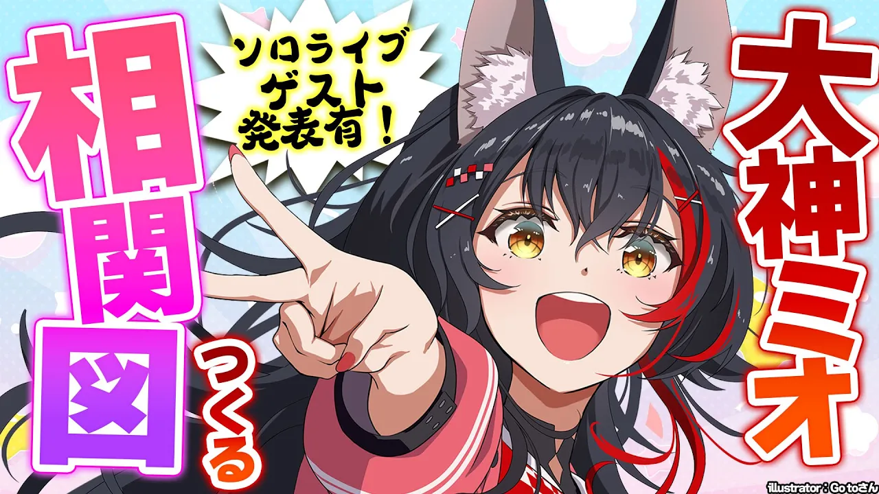 【ソロライブゲスト発表有！】大神ミオの相関図をつくってみる！【大神ミオから見たホロメン】