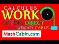 Work Pulling Object By Weighty Cable problem