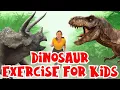 Dinosaur Exercise for Kids The Floor is Lava Game Indoor Workout for Children