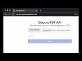Docx2PDF API How it works
