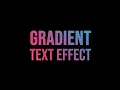 How to Create Gradient Text Animation using Only HTML CSS