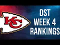 Top 12 Rankings Week 4 Fantasy Football