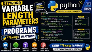 Keyword Variable Length parameters with Programs in