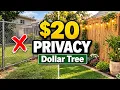 Stop Buying Expensive Fencing 8 Dollar Tree Privacy Hacks That Actually Work