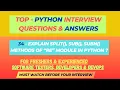 34 - Explain split sub subn methods of re module in Python IQs