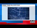 Cement truck driver hurt in rollover crash near Freeport
