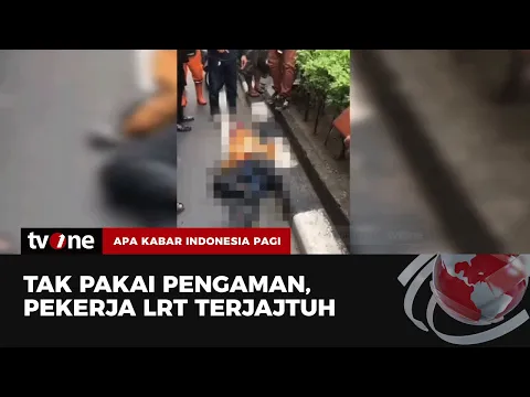 Diduga Lalai Pekerja Pembersih Stasiun LRT Terjatuh