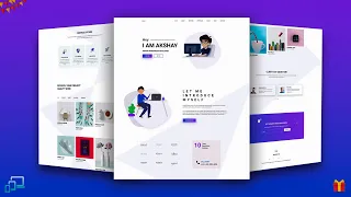 Complete Portfolio Website with Bootstrap -