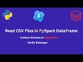 Reading CSV Files into DataFrames with Custom Schemas Using Spark in Azure Databricks