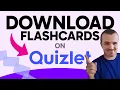 How to DOWNLOAD Quizlet Flashcards Step by Step