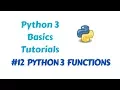 Programming in Python 3 - Functions