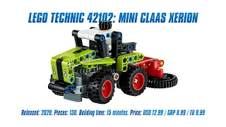 LEGO Technic 42102: Mini CLAAS XERION: Speed Build &amp; Review [4K]