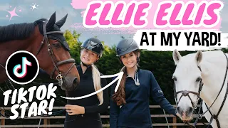 TIKTOK STAR RIDES MY PONY! ELLIE ELLIS COMES TO MY YARD!
