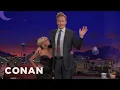 Kristin Chenoweth Conan Compare Heights CONAN on TBS
