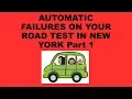 Automatic Failure On Your Road Test In New York Pt 1 What to avoid