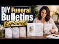 DIY Funeral Bulletins Explained Templates Printing Design Tips