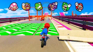 Mario Stunt Racing Competition | Who Can Win This Level?