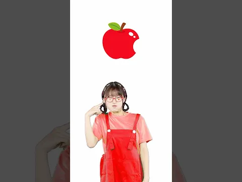 赤いものをたべてみよう！🍎 #キッズ #音楽教育 #cartoon #shorts