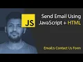 Send Email using HTML JavaScript EmailJs Tutorial