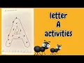 Fun Letter A Worksheets Learn and Draw Ants letter A activities