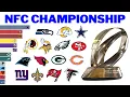 All NFC Championship Winners