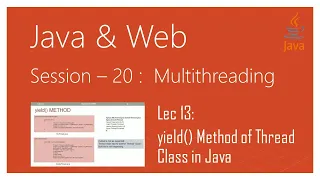 Multithreading in Java yield Method of Thread Class in Java