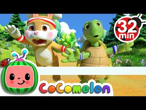 Download MP3 The Tortoise and the Hare + More Nursery Rhymes \u0026 Kids Songs - CoComelon