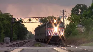 Metra UP-NW Morning rush hour Edison Park 8-12-2025