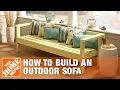 DIY Patio Furniture Outdoor Sofa The Home Depot