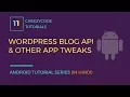 Android Wordpress Blog API Setup Tutorial Execute JavaScript In WebView in Hindi