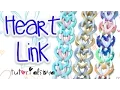 NEW Heart Link Rainbow Loom Bracelet Tutorial How To