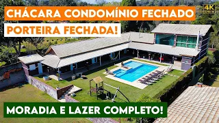 Chácara em CONDOMÍNIO, PORTEIRA FECHADA! Incrível.