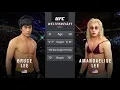 UFC 4 Bruce Lee vs Amanda Elise Lee HOT MODEL EA Sports UFC 4