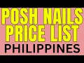 Posh Nails Price List 2024 in Philippines Pedicure Manicure Services Near Me