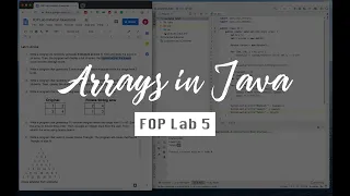 Arrays Exercises in Java Fundamentals of Programming FOP Lab 5