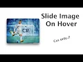 Slide image on hover css effect - Html css