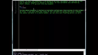 Lua Tutorial 02 - Variables