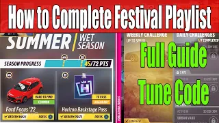 Forza Horizon 5 How To Complete Festival Playlist Summer Season Series 53 Full Guide Tune Code 
