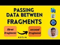 Navigate and pass the data between fragments using bundle Kotlin Android studio