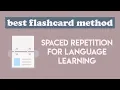 HOW I USE DO AND USE FLASHCARDS FOR LANGUAGE LEARNING effective flashcard method