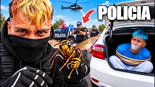 SECUESTRO CON AVISPAS 🐝 *Llego La Policía*