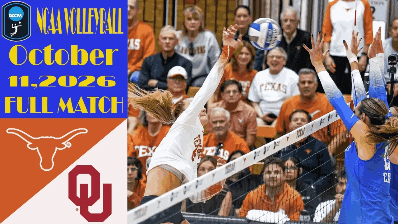 Texas vs Oklahoma | FULL MATCH | Oct 11,2026 | Women's NCAA Volleyball 2026