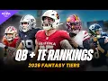 2026 Fantasy Football Rankings Tiers QB TE Sleepers Busts Breakouts