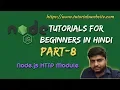 Node js Tutorials for beginners in hindi node js http module Part-8