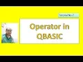 Operator in Qbasic Tutorial