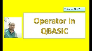Operator in Qbasic Tutorial
